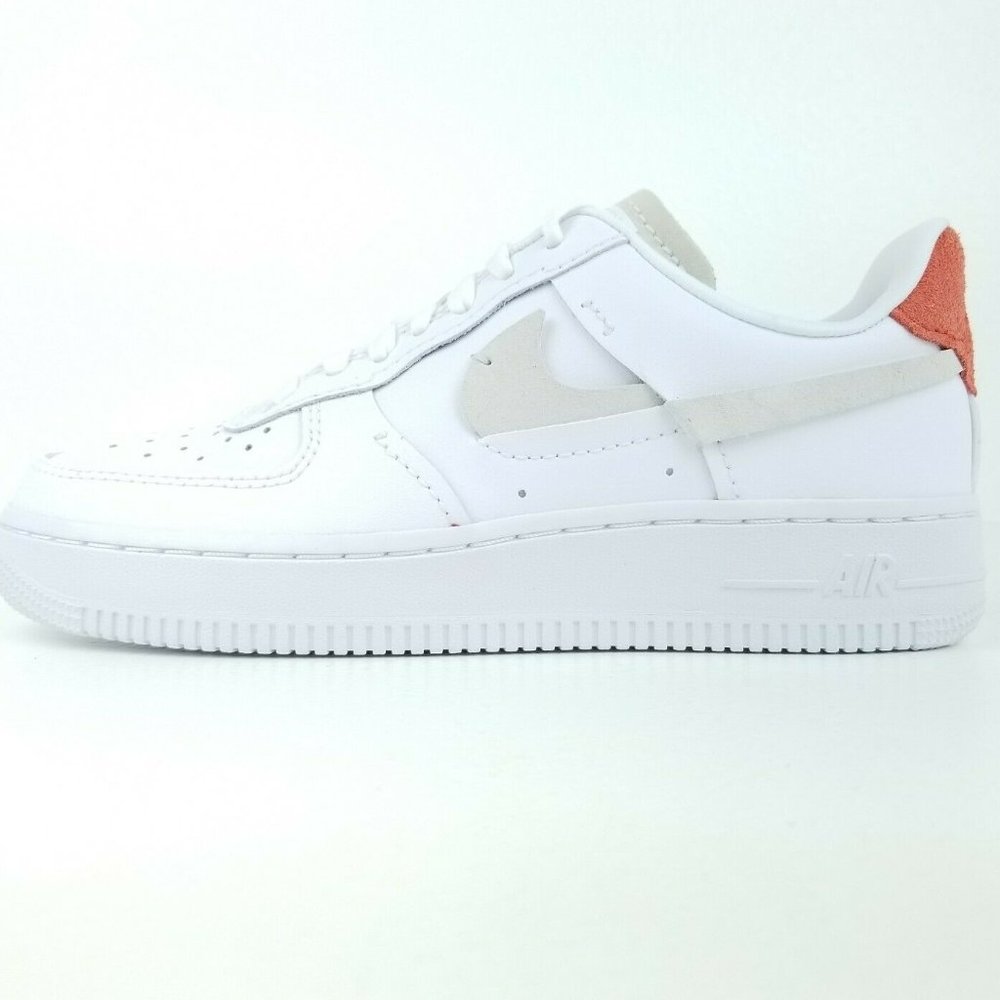 Nike Air Force 1 07 Lux Inside Out Women's 898889 103 White Blue Red 7.5-8.5